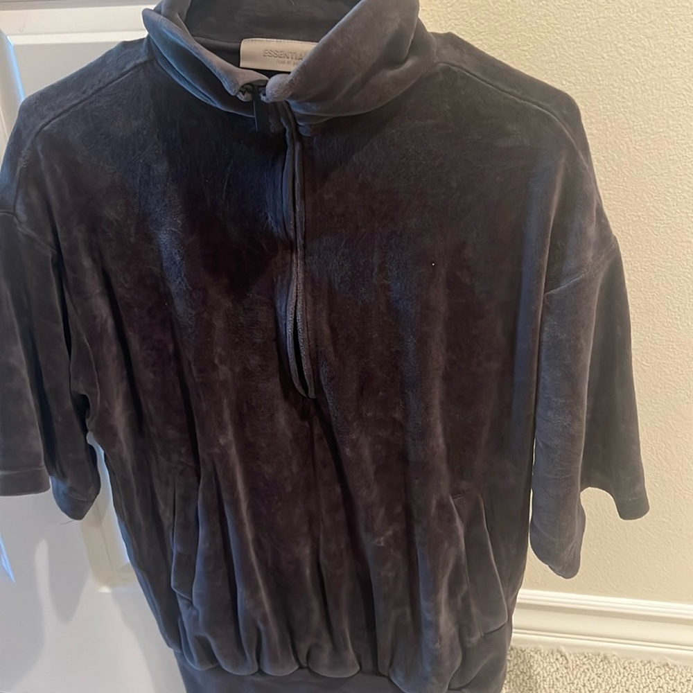 Essentials Fear of God velour half zip